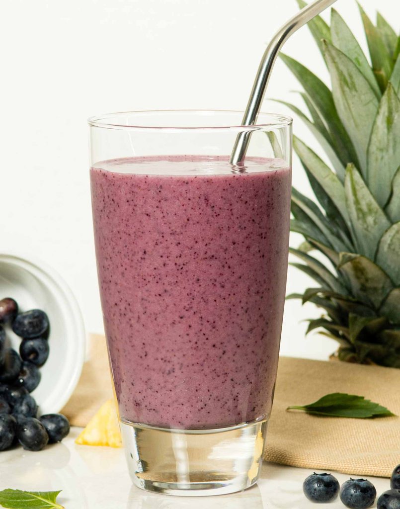GreenTea Blueberry And Banana Smoothie-1