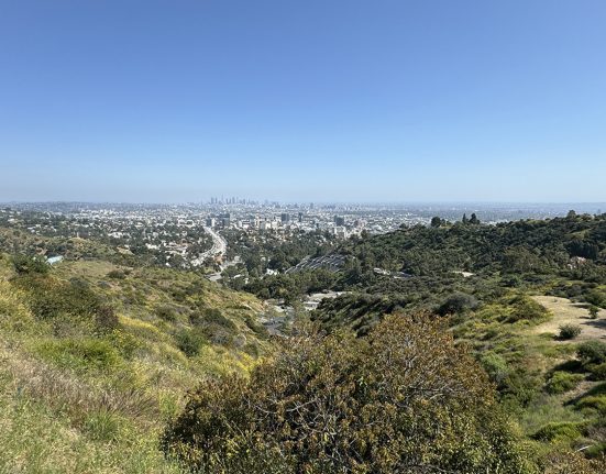 view from mulholland drive los angeles california