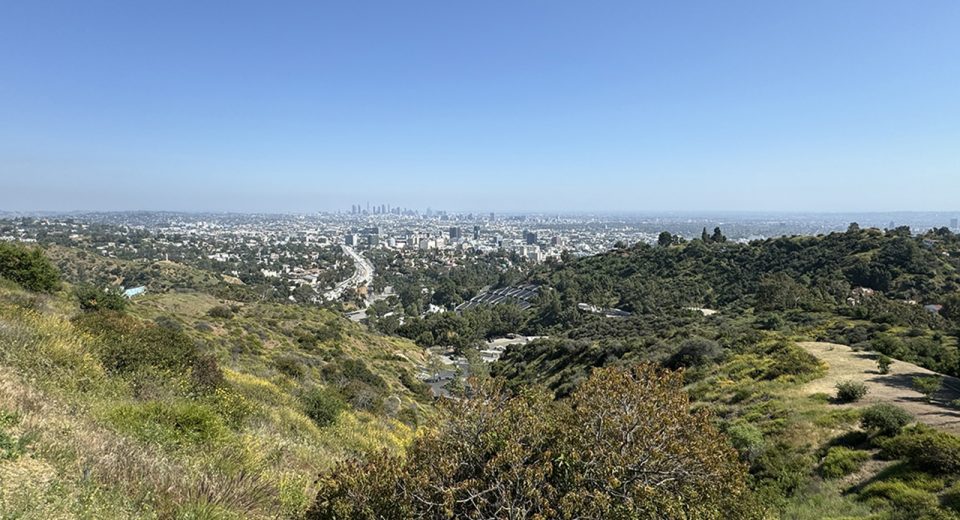 view from mulholland drive los angeles california
