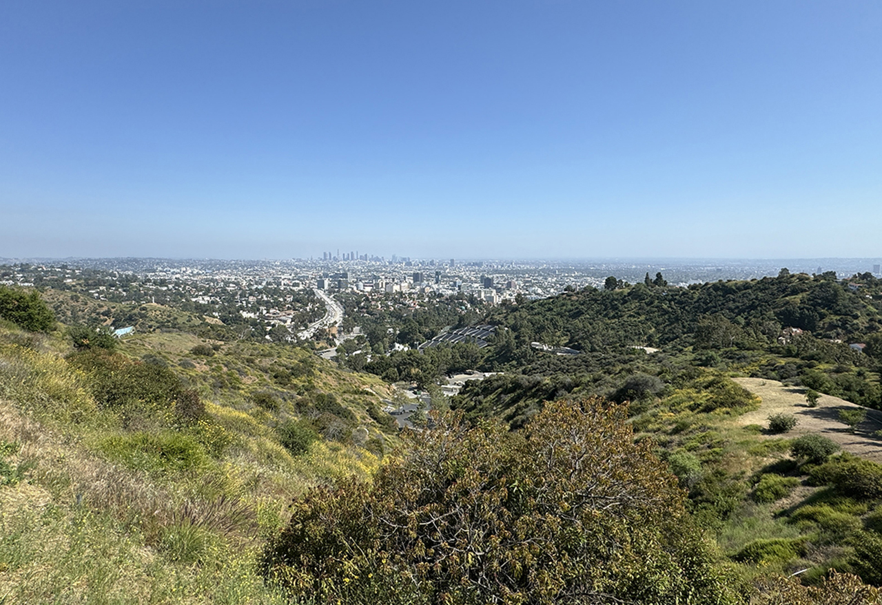 view from mulholland drive los angeles california