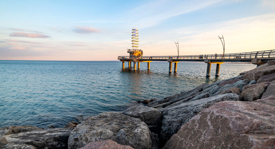 The Brant Street Pier in Burlington, Ontario, Canada
