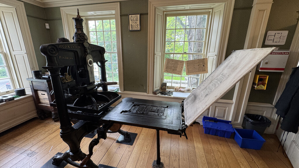 Mackenzie Printery old printing press niagara falls ontario canada