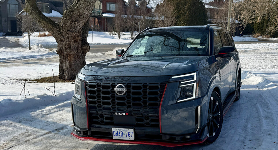 feature exterior front driver side 2026 Nissan Armada NISMO